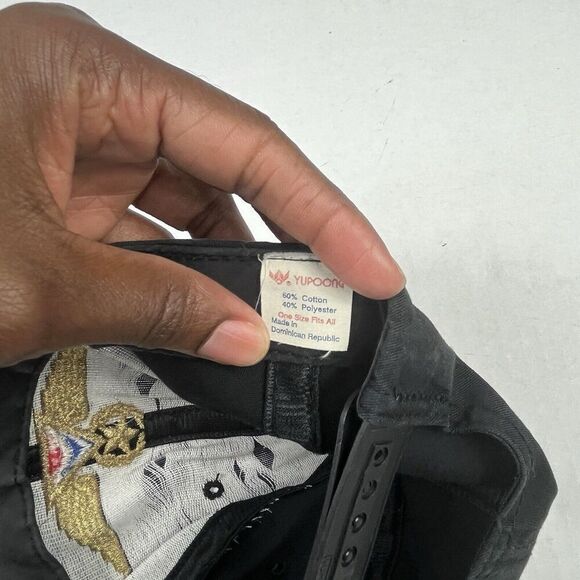 Delta Airlines Pilot Wings Snapback Hat Black Embroidered Retro Vintage Cap OS - Picture 7 of 9